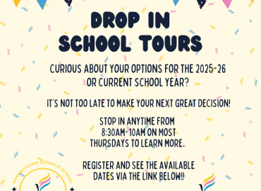 DROP IN SCHOOL TOURS