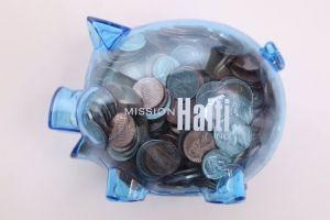 Lenten Alms Giving-Blue Piggy Banks